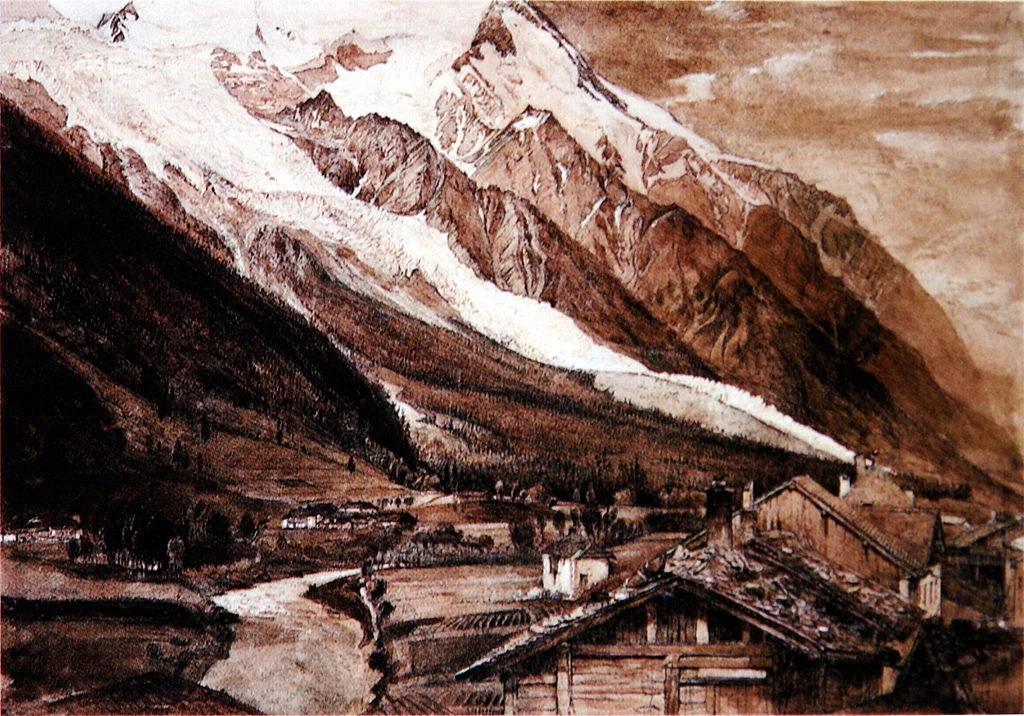 Ghiacciaio dei Bossons, Chamonix, c. 1849 - Ashmolean Museum, University of Oxford